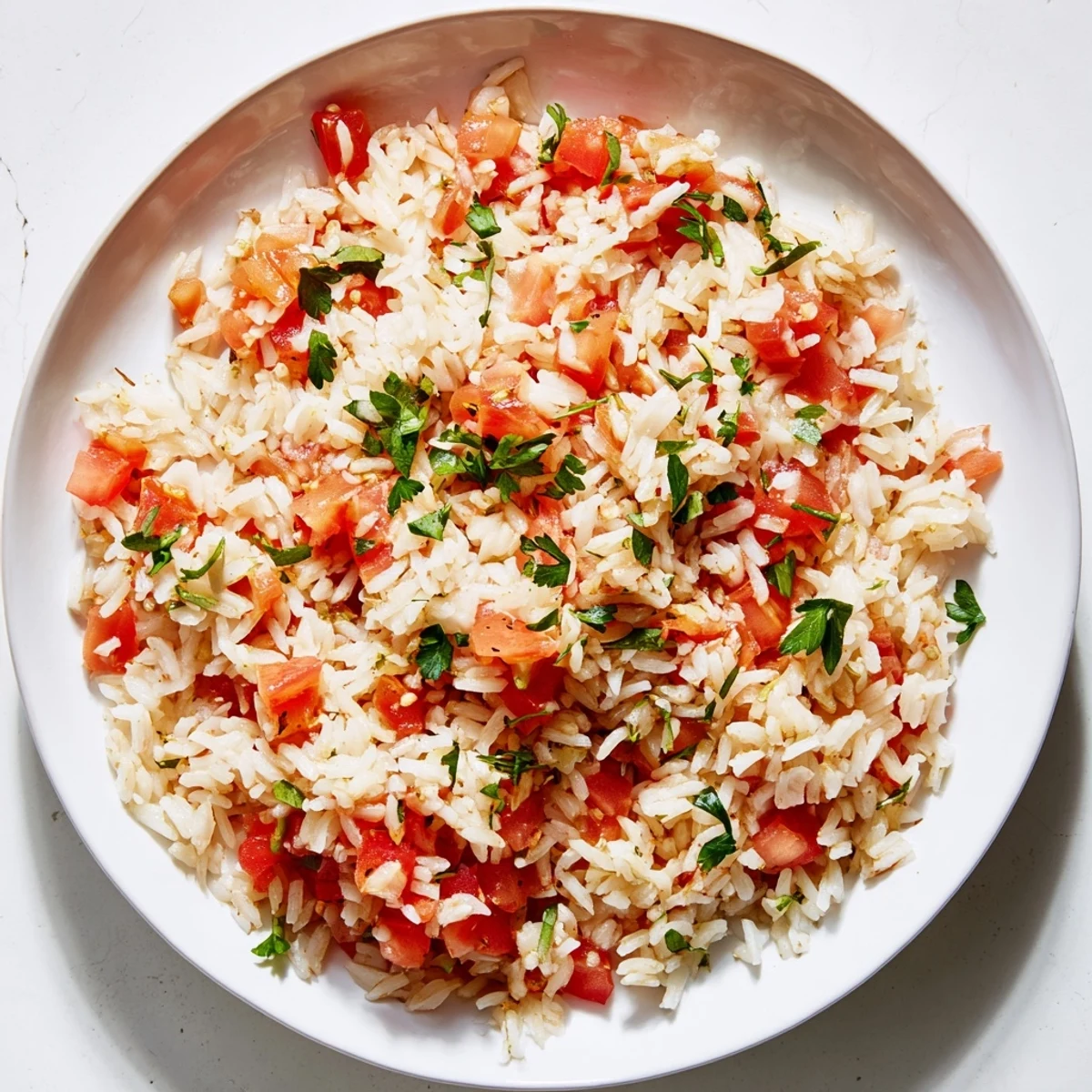 Enjoy this easy, home-cooked Tomato-Rice Skillet Dinner, a flavorful vegetarian one-pan meal.