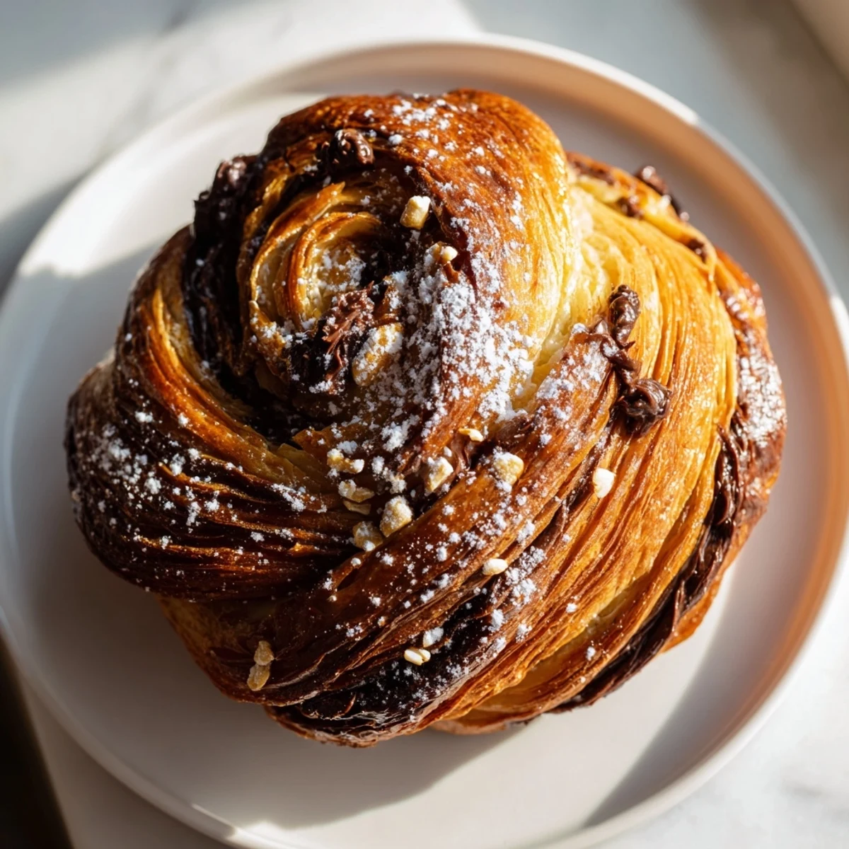 Nutella Puff Pastry Snowflakes