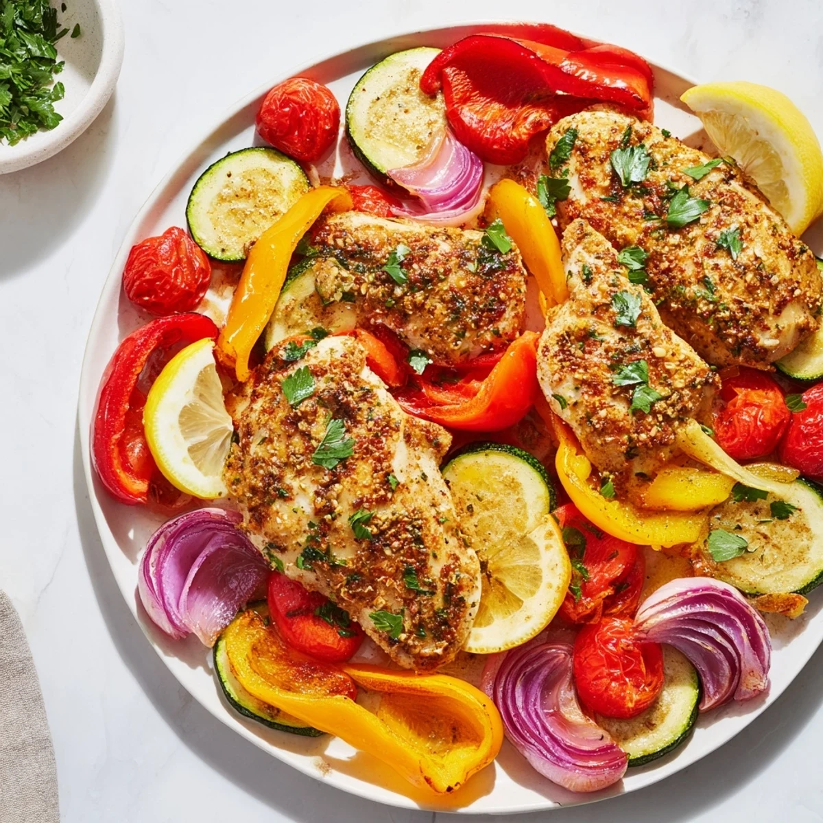 Lemon Oregano Chicken Cutlets