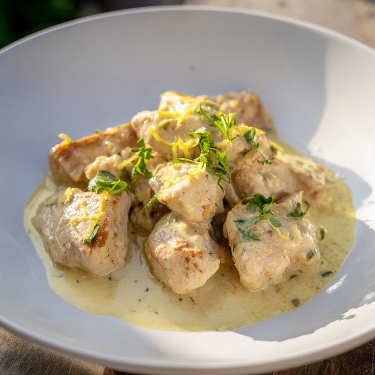 Lighter Creamy Tarragon Chicken
