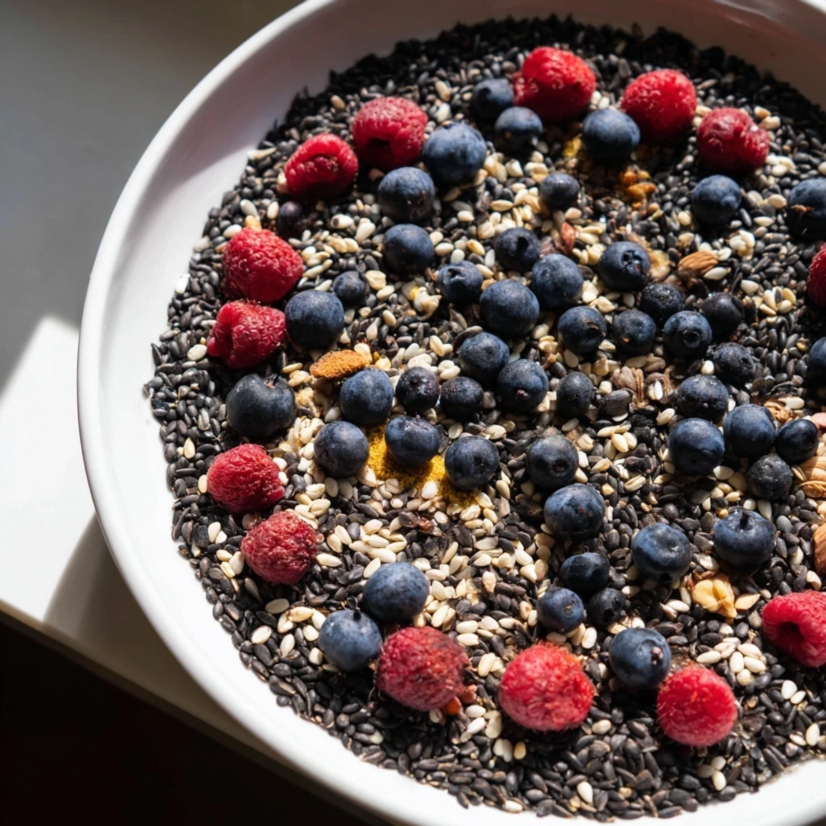 A colorful Singing Bird Seed & Berry Platter, showing a tempting spread of fresh berries ready to eat.