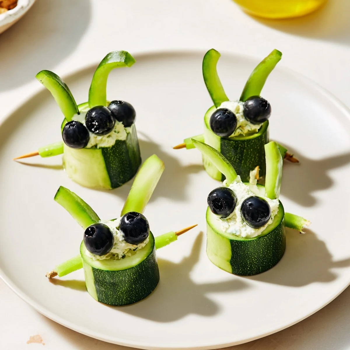 Slow & Savory Turtle Crudités: Vibrant crudités arranged into fun turtle shapes, ready to dip in creamy herb sauce.