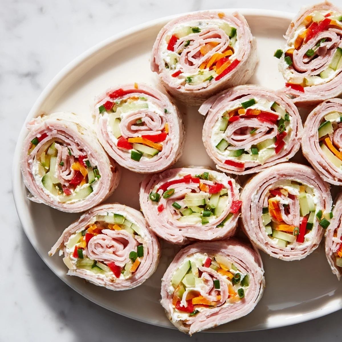 Festive Smoked Turkey Pinwheels Tree appetizer, sliced and arranged beautifully, ready for the holiday table.