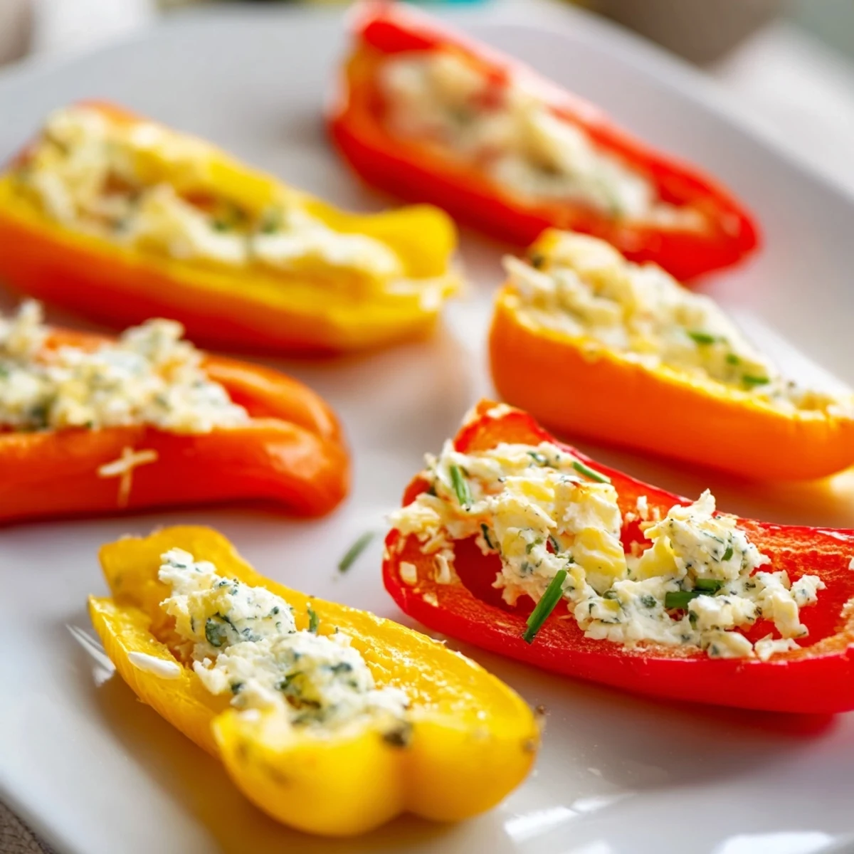 Mini Bell Pepper Feta Filling