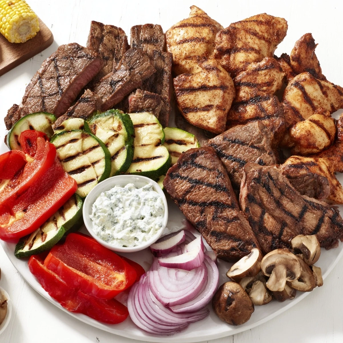 A Backyard BBQ Companion: a gorgeous platter of grilled meats and veggies, ready to share.