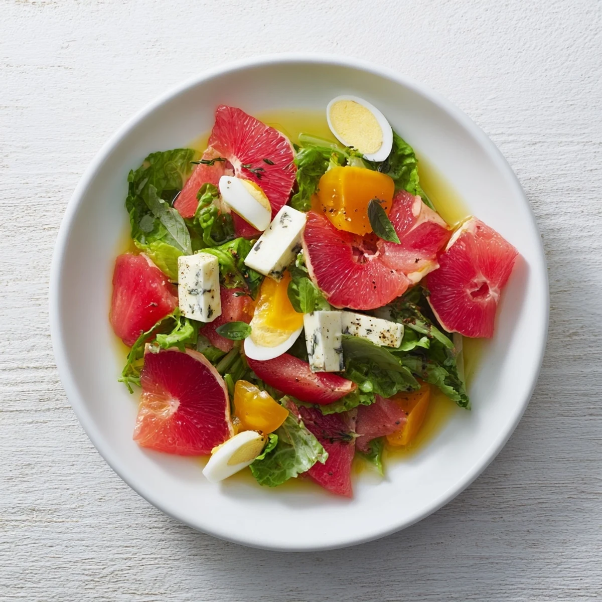 Baby Shower Pastel Palette Salad: A vibrant and colorful salad, showcasing pastel pinks, blues, and yellows.