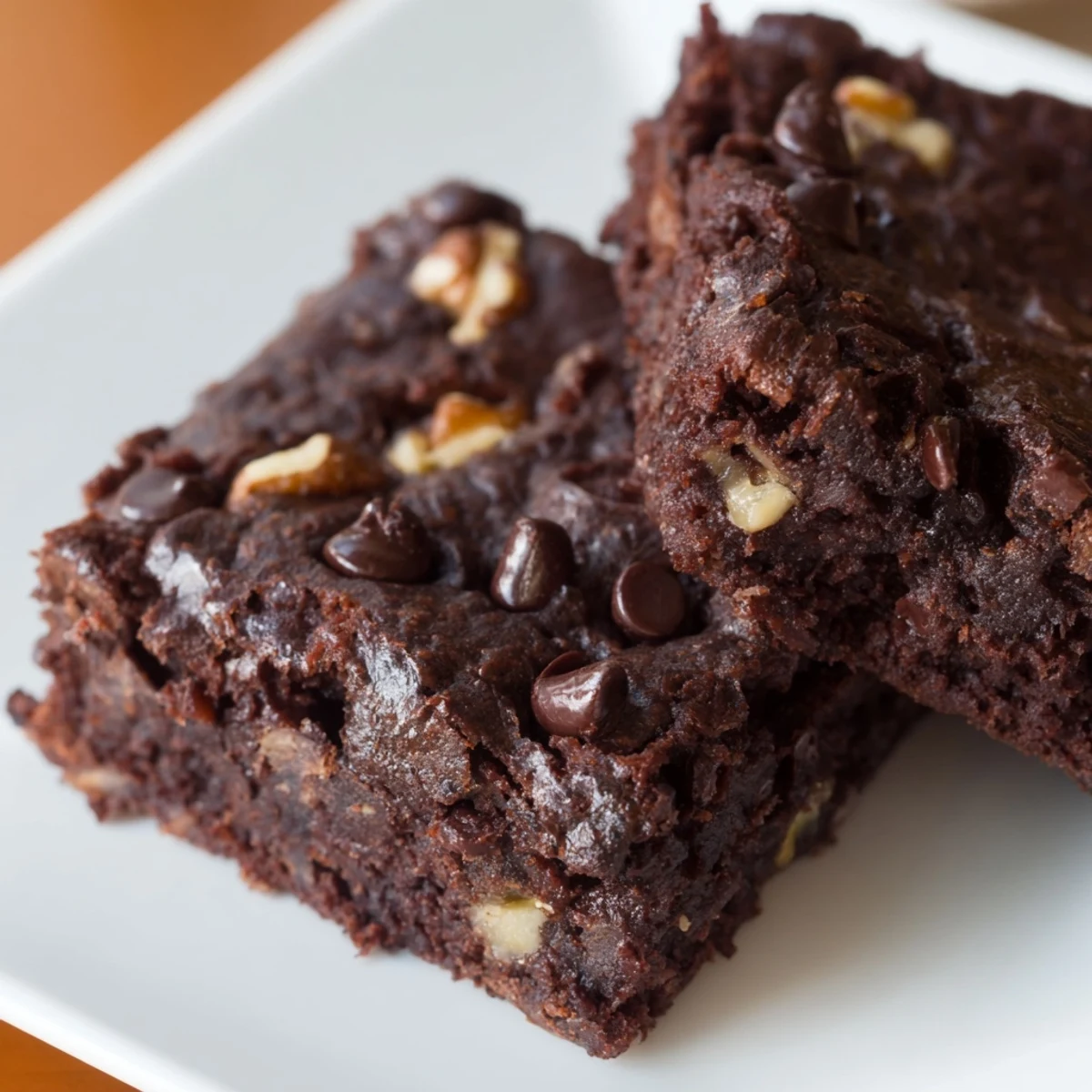 A batch of rich, gooey black bean brownies, perfect for a gluten-free dessert option.