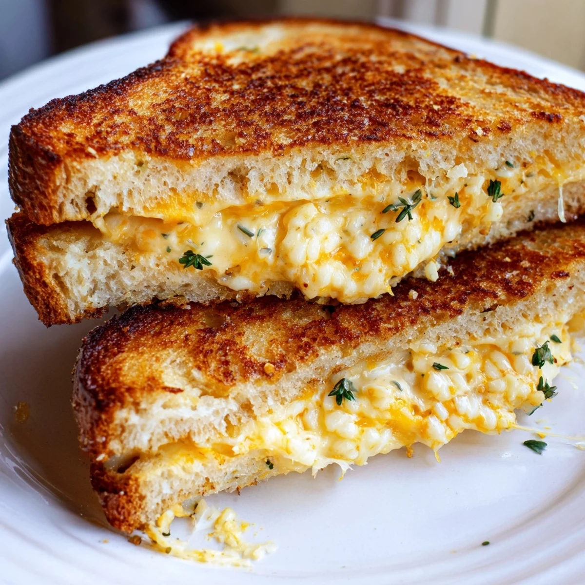 Garlic Butter Mayo Grilled Cheese