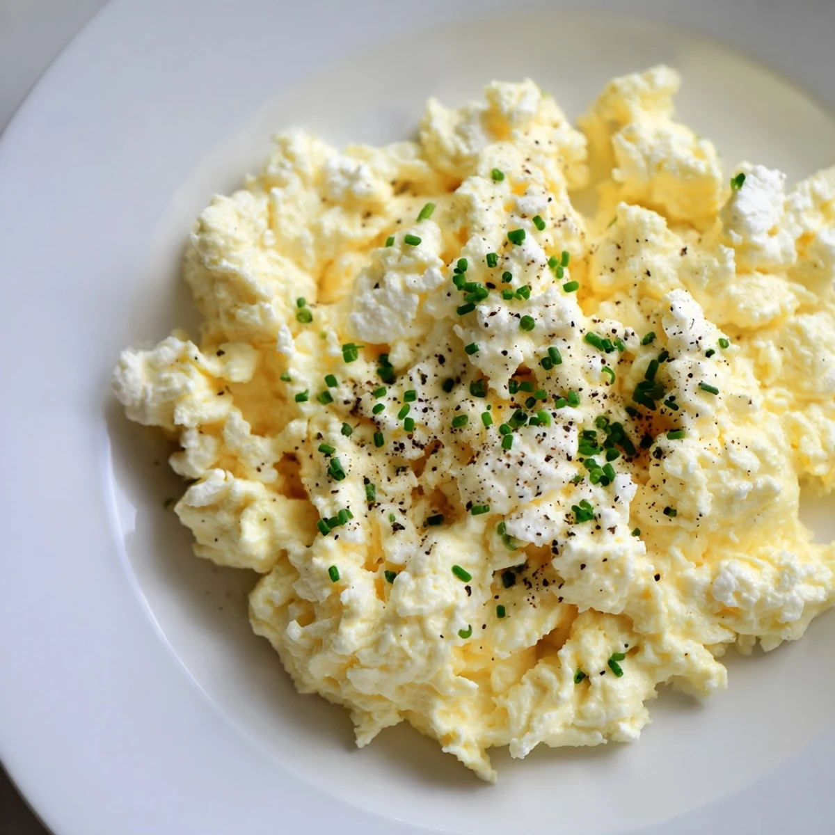 Enjoy delicious and easy Cottage Cheese Scrambled Eggs: a protein-packed and satisfying meal.