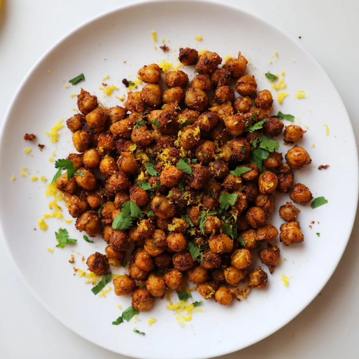 Harissa Chickpea Roast Snack
