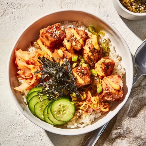 Crispy Salmon Rice Bowl