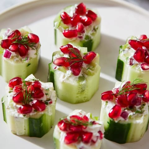 Winter Salad Cucumber Cups