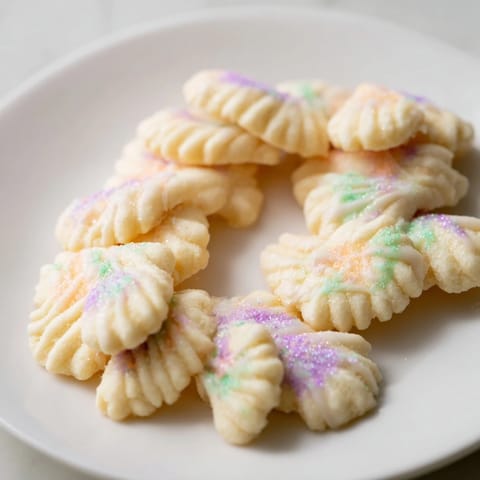 Delicate Spritz Cookies Layered Fan