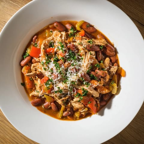 White Bean Roasted Red Pepper Chicken