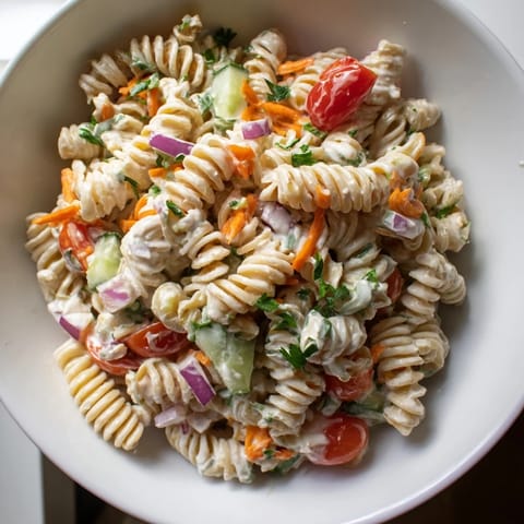 Vegan Hemp Seed Pasta Salad