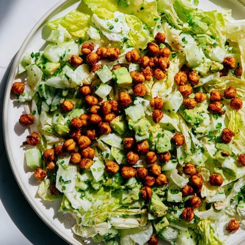 Green Goddess Salad Crispy Chickpeas