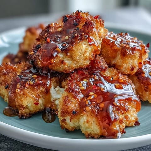 Golden brown bites arranged on a plate with a dipping sauce for a game day snack.