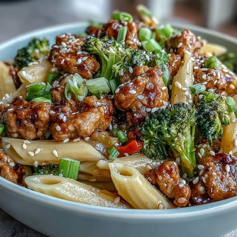 Sweet & Spicy Turkey Broccoli Pasta