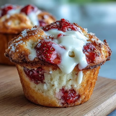 Strawberry Yogurt Muffins