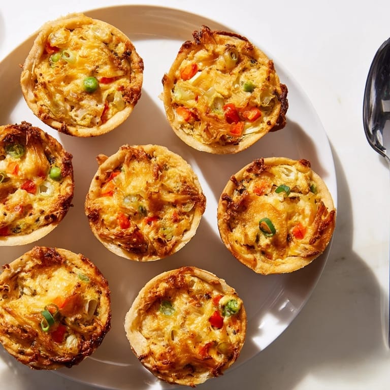 Deliciously spiced Japanese Curry Quiche Muffins, perfect for breakfast or snack time.  