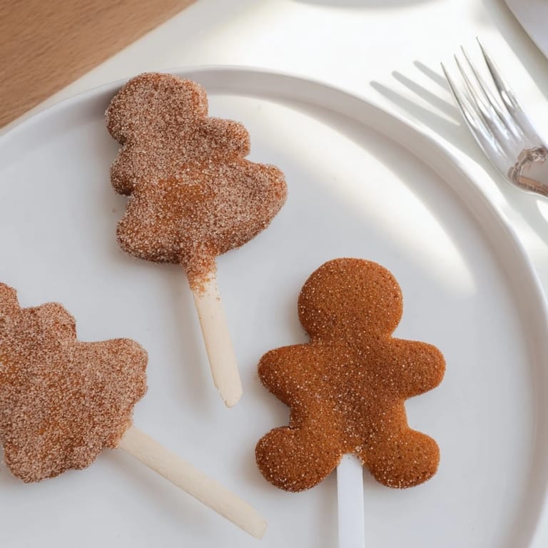 Deliciously spiced cinnamon sugar gingerbread pops, ideal for festive celebrations and cozy gatherings.