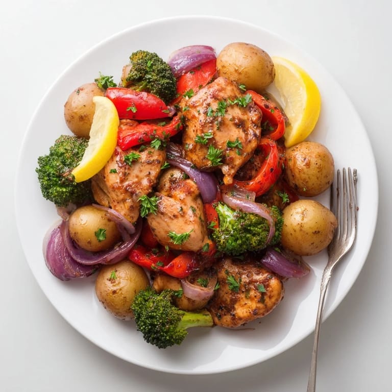 Aromatic Lazy Gourmet Chicken & Vegetable One-Pot bursting with flavors, perfect for weeknight dinners.  