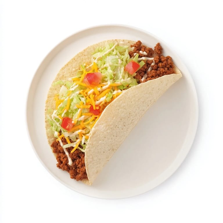 Homemade Cheesy Gordita Crunch Tacos, overflowing with ground beef and fresh lettuce for a satisfying bite.