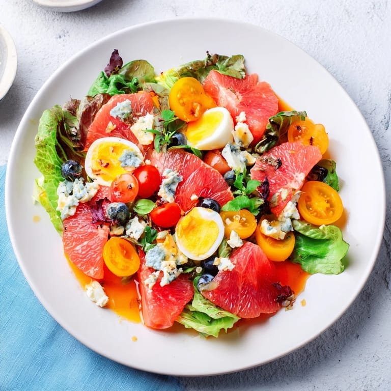 Beautifully arranged Baby Shower Pastel Palette Salad: Taste the light, fresh, seasonal baby shower appetizer.