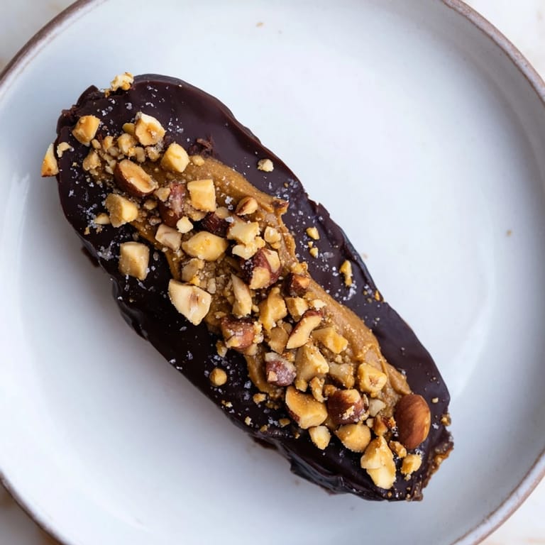 These Chocolate Date Snickers feature a medley of textures: chewy dates, crunchy peanuts, and rich chocolate bliss.