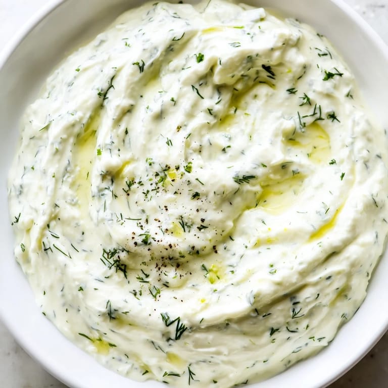 Cool and refreshing, this easy Greek Yogurt Herb Dip is a delicious, healthy appetizer option.