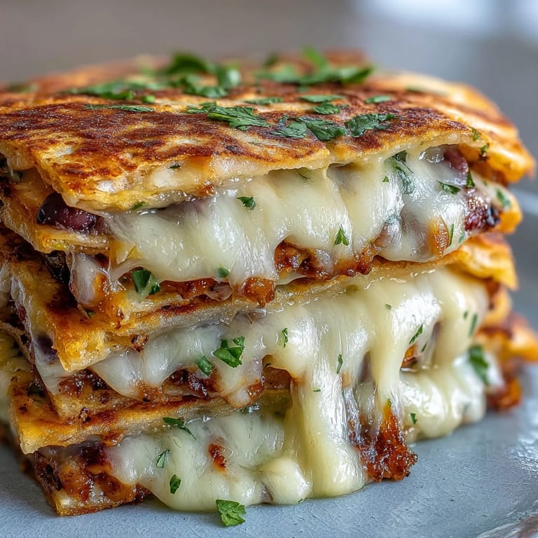 Stunning Blooming Quesadilla Ring served as a party appetizer, with black bean fillings and colorful peppers peeking from the crispy tortilla edges.