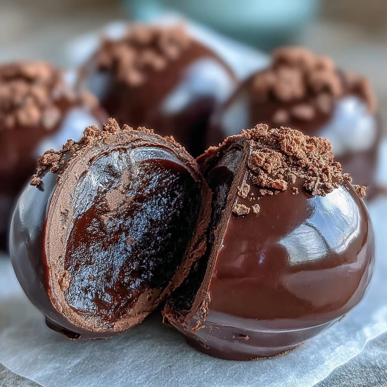 Velvety Hojicha Truffles rolled in cocoa powder are ready to serve as an elegant after-dinner treat for guests.