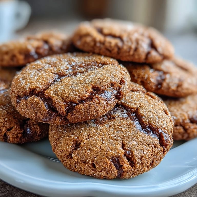 Hojicha and Brown Butter Cookies crumble slightly when broken to reveal a soft, roasted tea–infused interior.