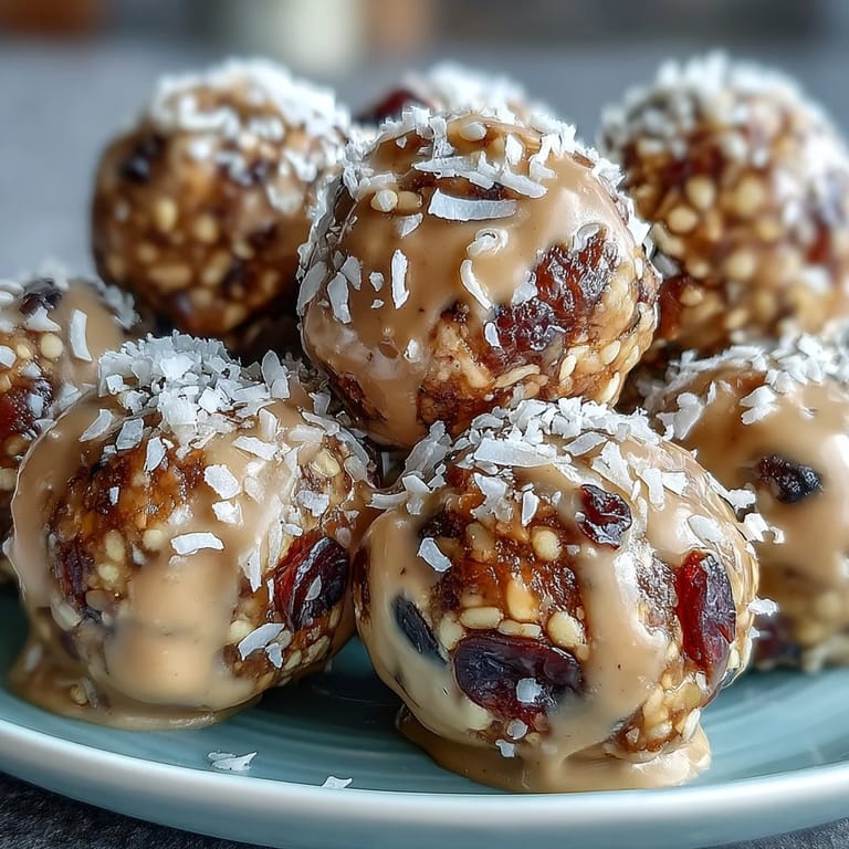 Creamy tahini and sweet Medjool dates blend into protein-packed energy bites.  