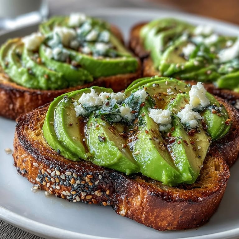 A vibrant avocado toast recipe featuring a shamrock-shaped avocado slice and a sprinkle of everything bagel seasoning for crunch.