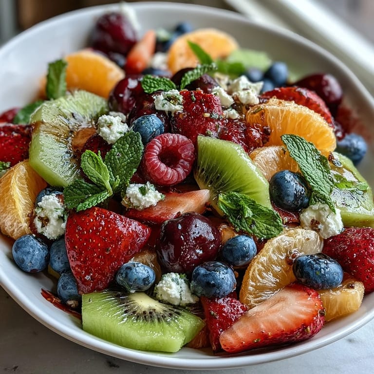 Colorful Rainbow Fruit Table with Coconut Whipped Cream - fresh seasonal fruits arranged in a stunning rainbow display with dairy-free coconut cream