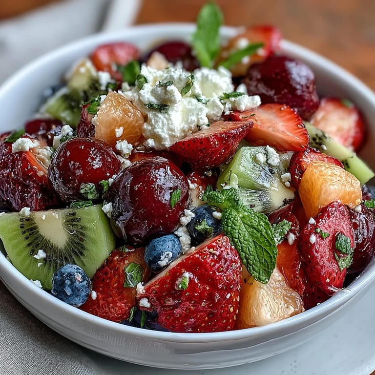 Rainbow Fruit Table with Coconut Whipped Cream - an eye-catching fruit platter paired with luscious coconut whipped cream, perfect for summer gatherings
