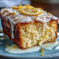 A moist Limoncello pound cake topped with tangy lemon glaze, bursting with citrus flavor and golden crust.